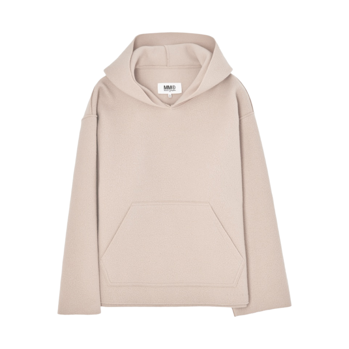 (W) MM6 메종 마르지엘라 울 후드 크림((W) MM6 Maison Margiela Wool Hoodie Cream) - 1