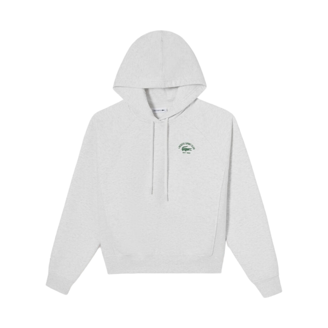 (W) 라코스테 테니스 후드 스웨트셔츠 그레이 신((W) Lacoste Tennis Hoodie Sweatshirt Grey Chine) - 1