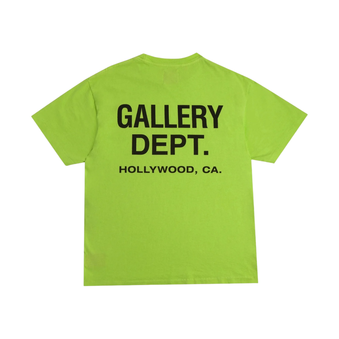 갤러리 디파트먼트 수베니어 티셔츠 라임 그린(Gallery Dept. Souvenir T-Shirt Lime Green)