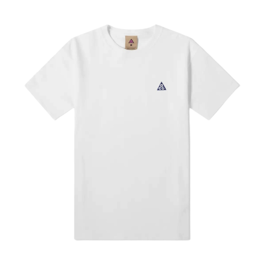 Nike ACG Logo T-Shirt White Deep Royal Blue - US/EU