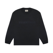 Essentials 3D Silicon Applique Boxy Long Sleeve T-Shirt Dark Slate/Black 2020