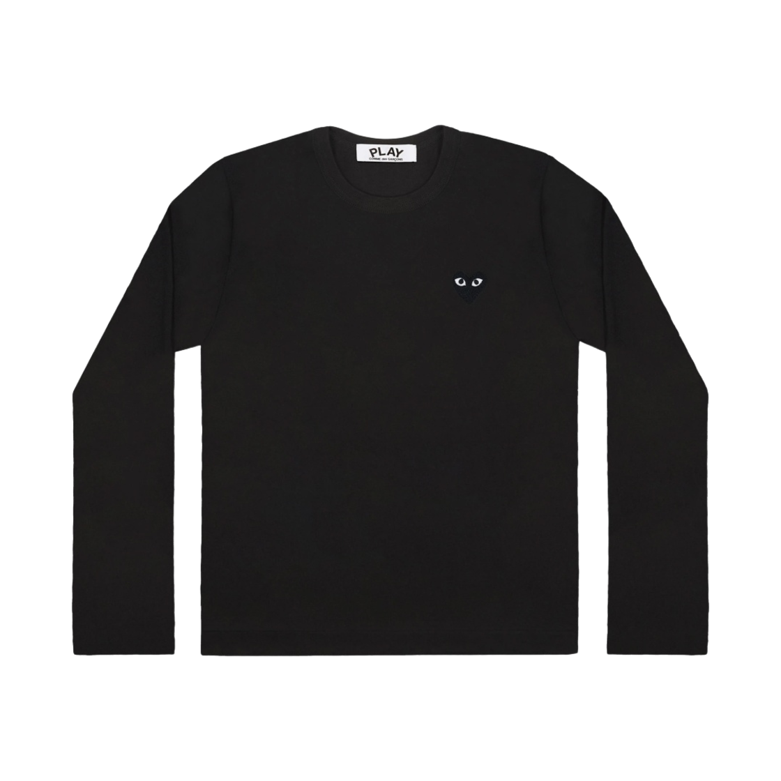 플레이 꼼데가르송 블랙 하트 롱슬리브 티셔츠 블랙(Play Comme des Garcons Black Heart LS T-Shirt Black)