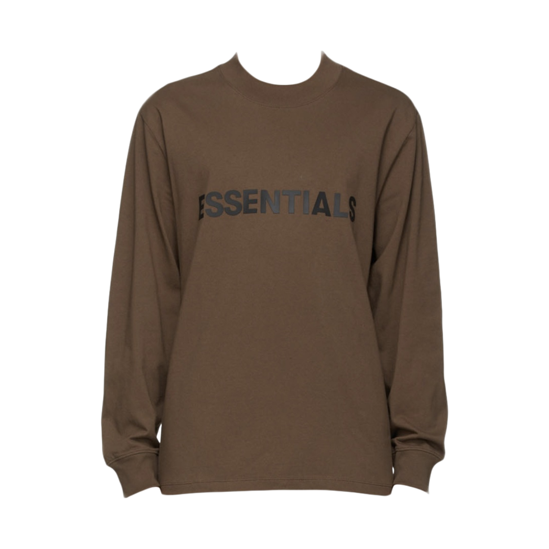 에센셜 박시 롱슬리브 티셔츠 브라운/레인 드럼 - 에센스 한정(Essentials Boxy Long Sleeve T-Shirt Brown/Rain Drum - Ssense Exclusive) - 1