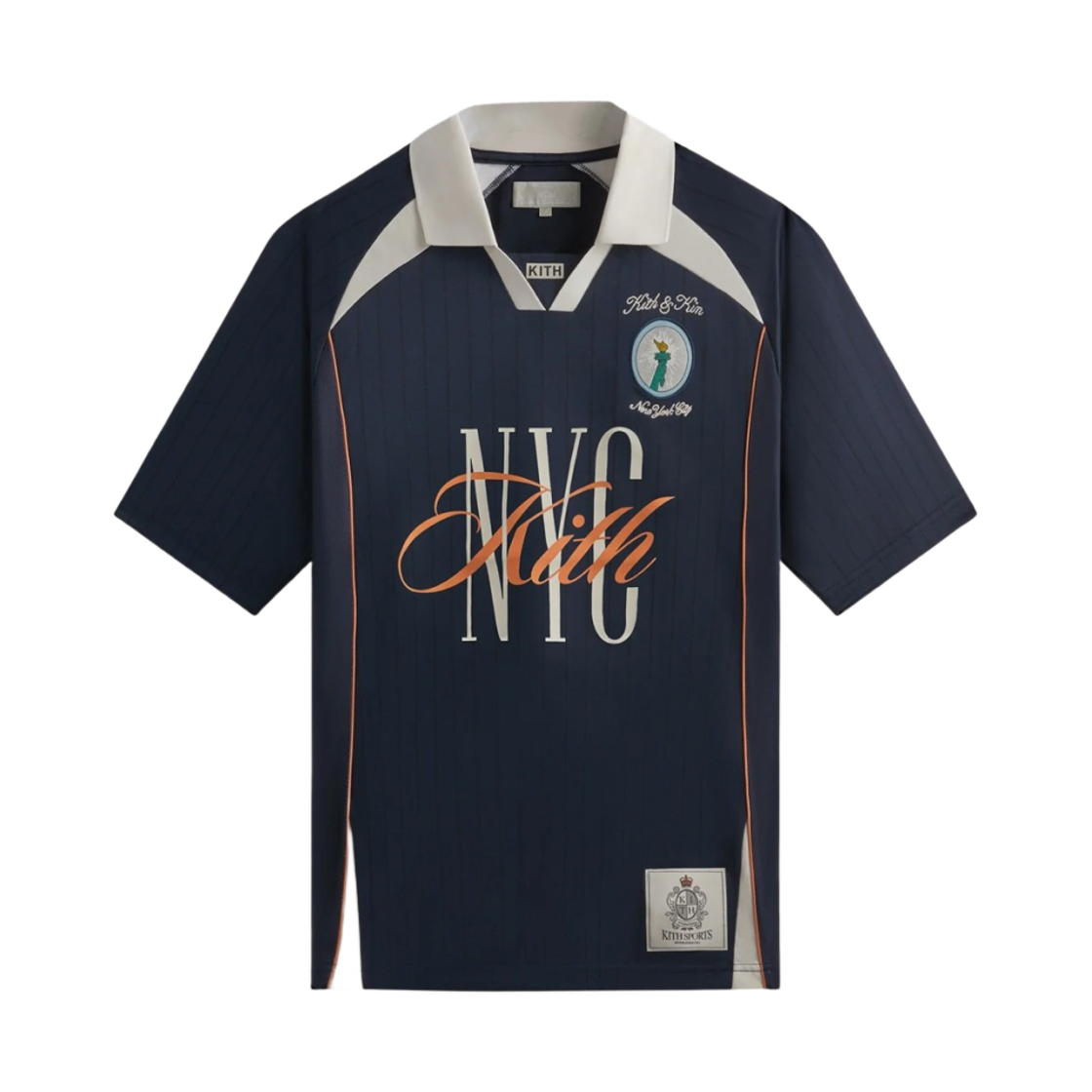 KHM032238-413 Kith New York Edison Soccer Jersey Nocturnal