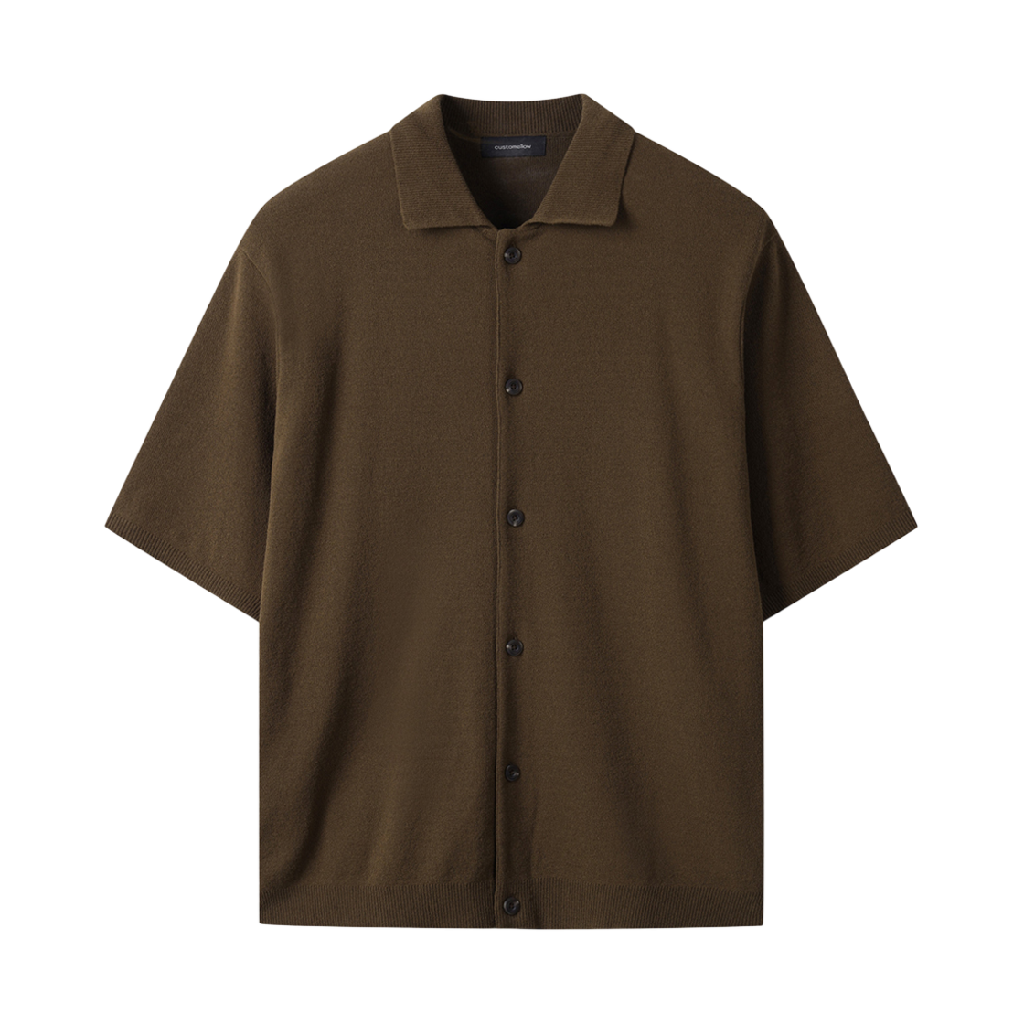 CWWAM25311BRX Customellow Soft Half Sleeve Cardigan Brown