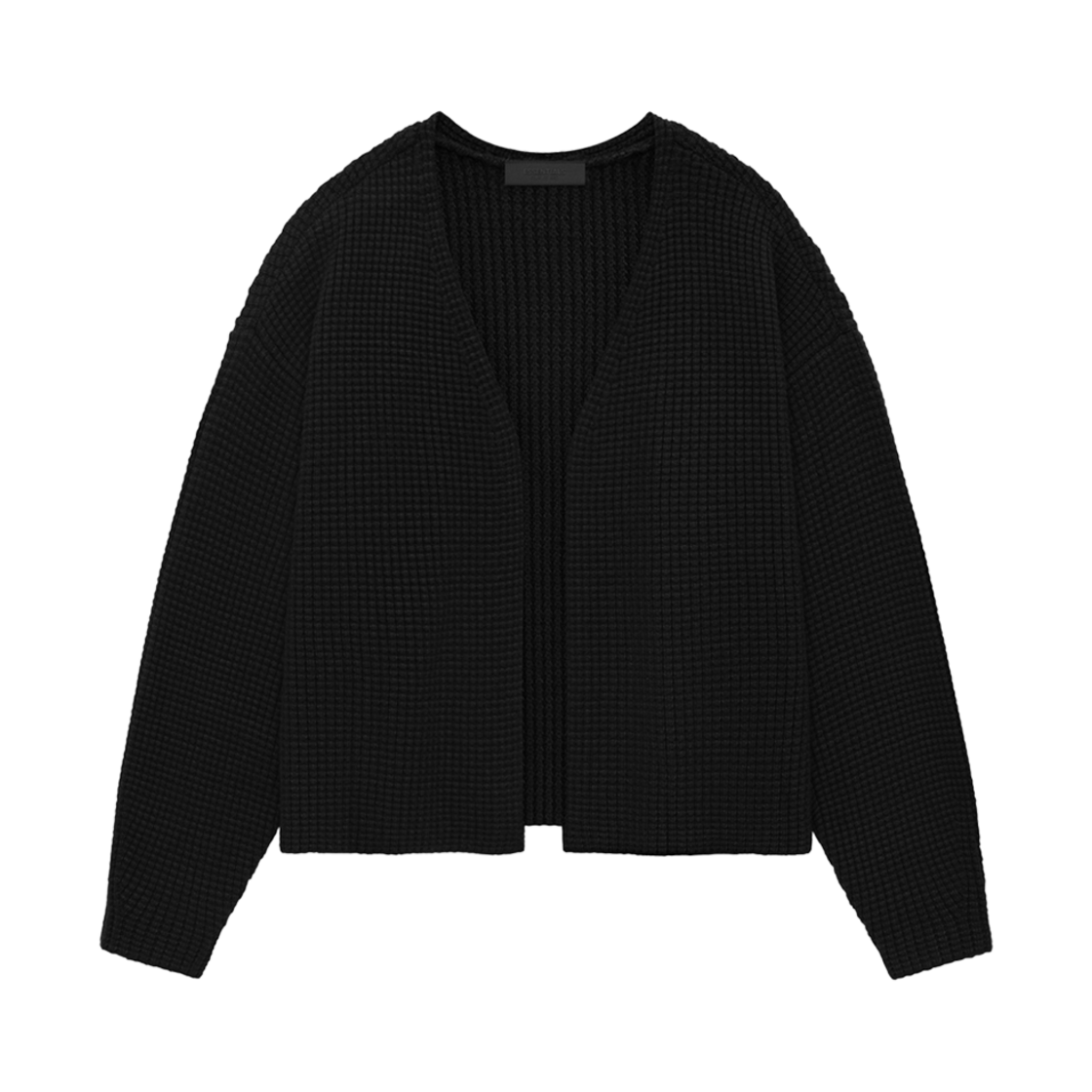 에센셜 헤비 와플 가디건 블랙 - 24FW