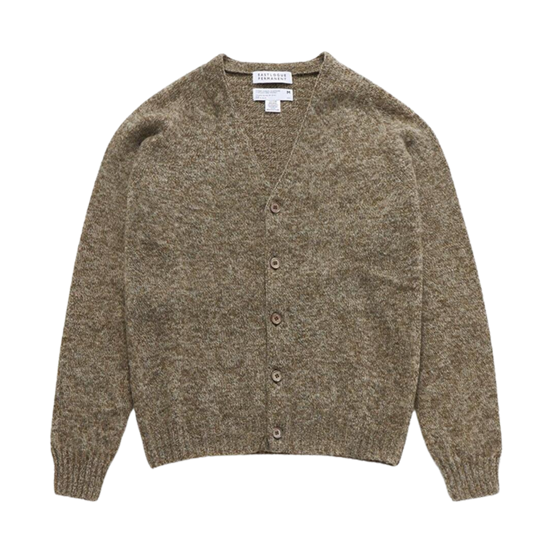 M4824/3V Harley of Scotland Shaggy Dog Wool Cardigan Mushroom