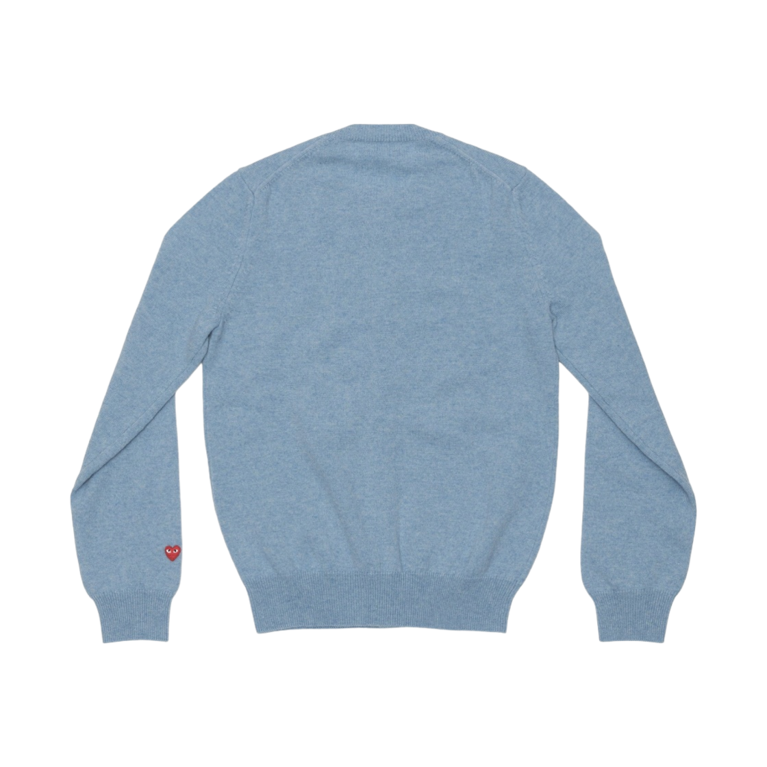 플레이 꼼데가르송 스몰 레드 하트 온 더 슬리브 가디건 파스텔 라이트 블루(Play Comme des Garcons Small Red Heart On The Sleeves Cardigan Pastel Light Blue) - 2