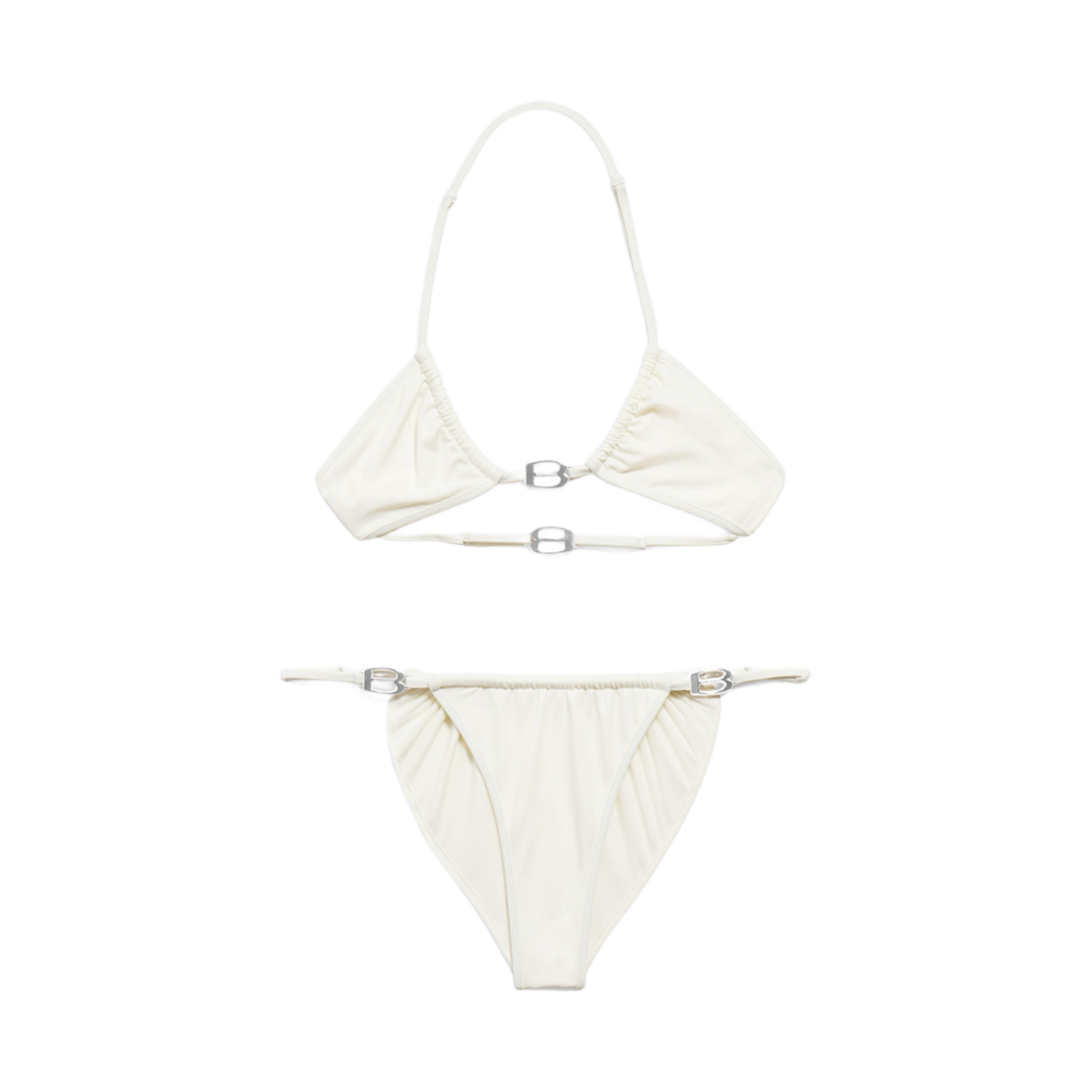 【BALENCIAGA】Bb Buckle ビキニ★ホワイト W) 발렌시아가 BB 버클 비키니 화이트 실버 | Balenciaga | KREAM