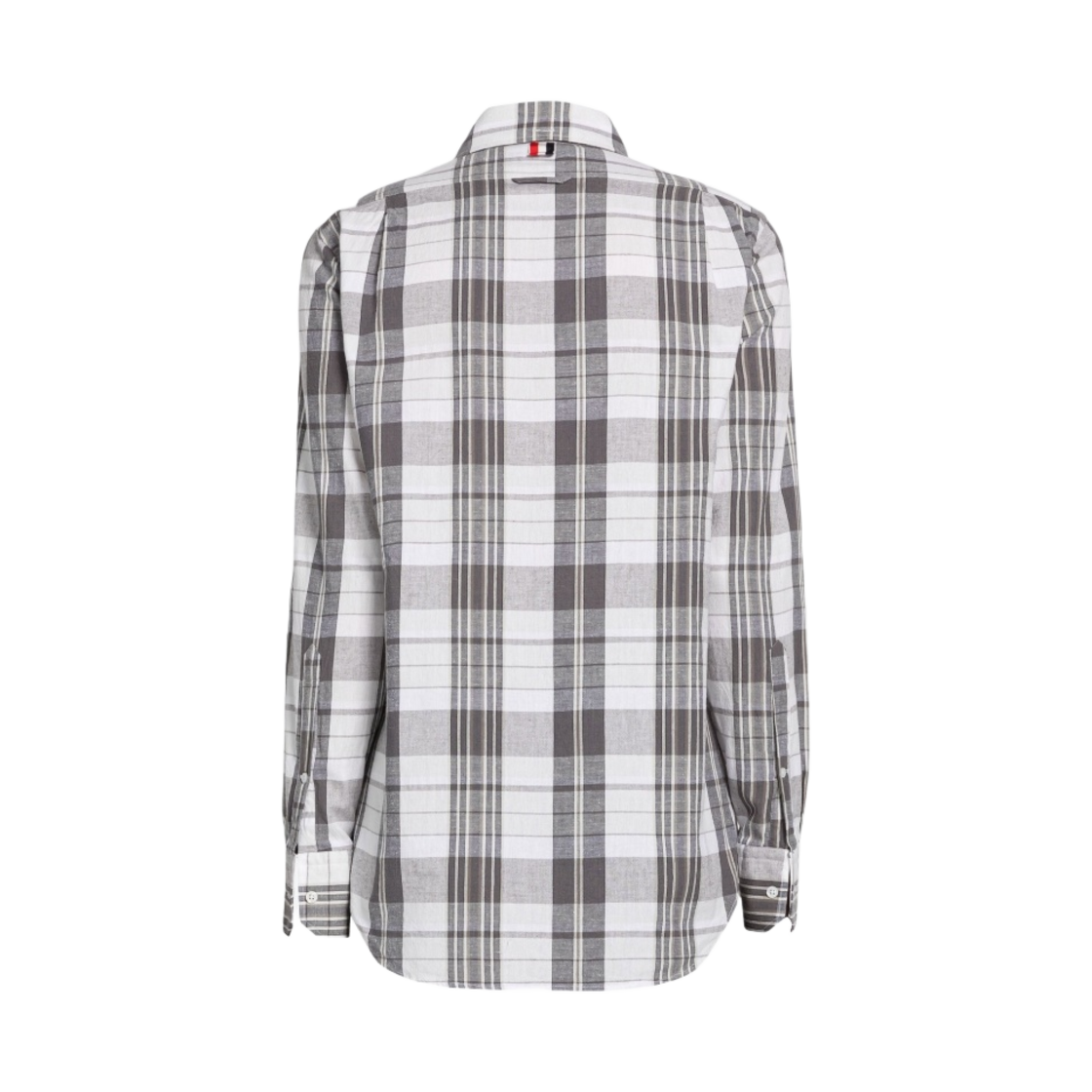 톰브라운 마드라스 코튼 스트레이트 핏 셔츠 미디움 그레이(Thom Browne Madras Cotton Straight Fit Shirt Medium Grey) - 2