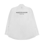 Wooyoungmi Cotton Back Logo Shirt White - 23FW