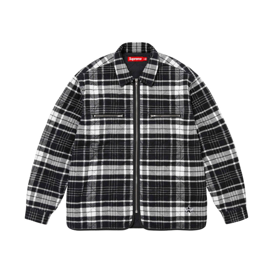Supreme Quilted Hooded Flannel Shirt L SUPREME(シュプリーム