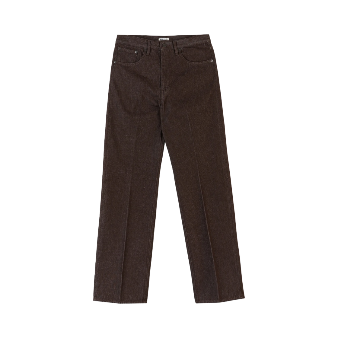 오라리 하드 트위스트 데님 5P 팬츠 브라운 - 21AW(Auralee Hard Twist Denim 5P Pants Brown - 21AW)