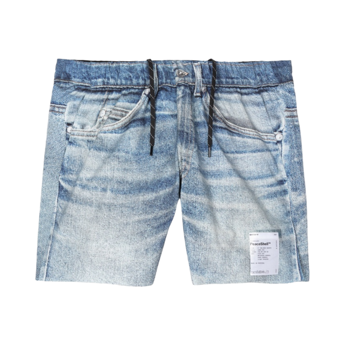 새티스파이 피스쉘 5인치 언라인드 쇼츠 디지털 데님(Satisfy Peaceshell 5 Inch Unlined Shorts Digital Denim)
