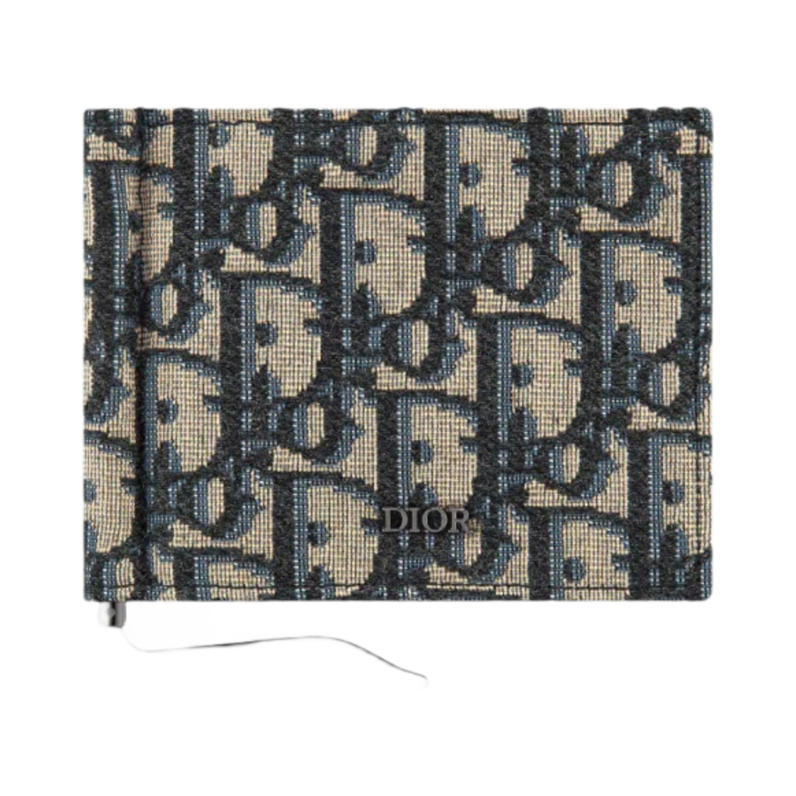 디올 지갑 빌 클립 베이지 블루 디올 오블리크 자카드(Dior Wallet Bill Clip Beige Blue Dior Oblique Jacquard) - 3