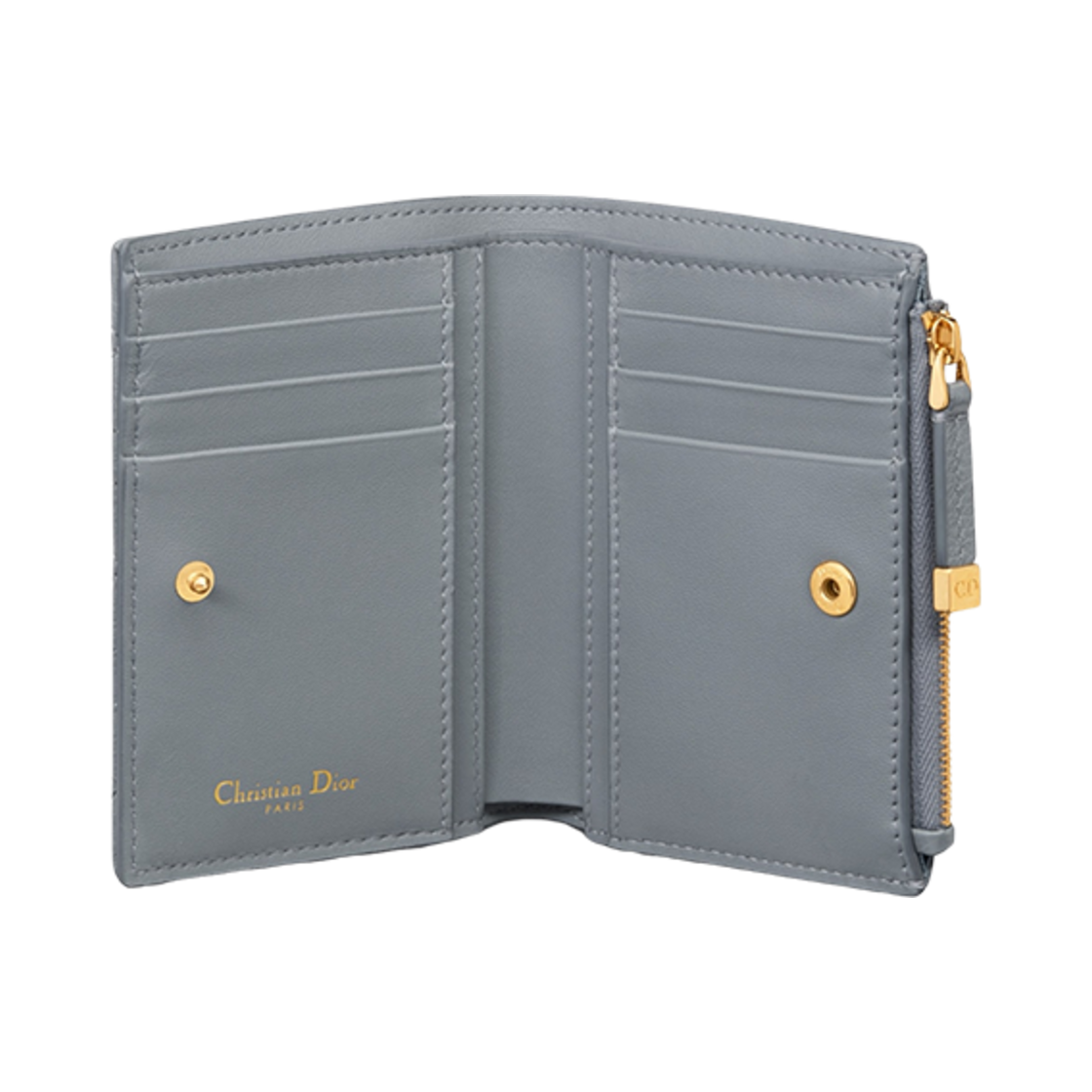 디올 카로 달리아 지갑 클라우드 블루 서플(Dior Caro Dahlia Wallet Cloud Blue Supple) - 3