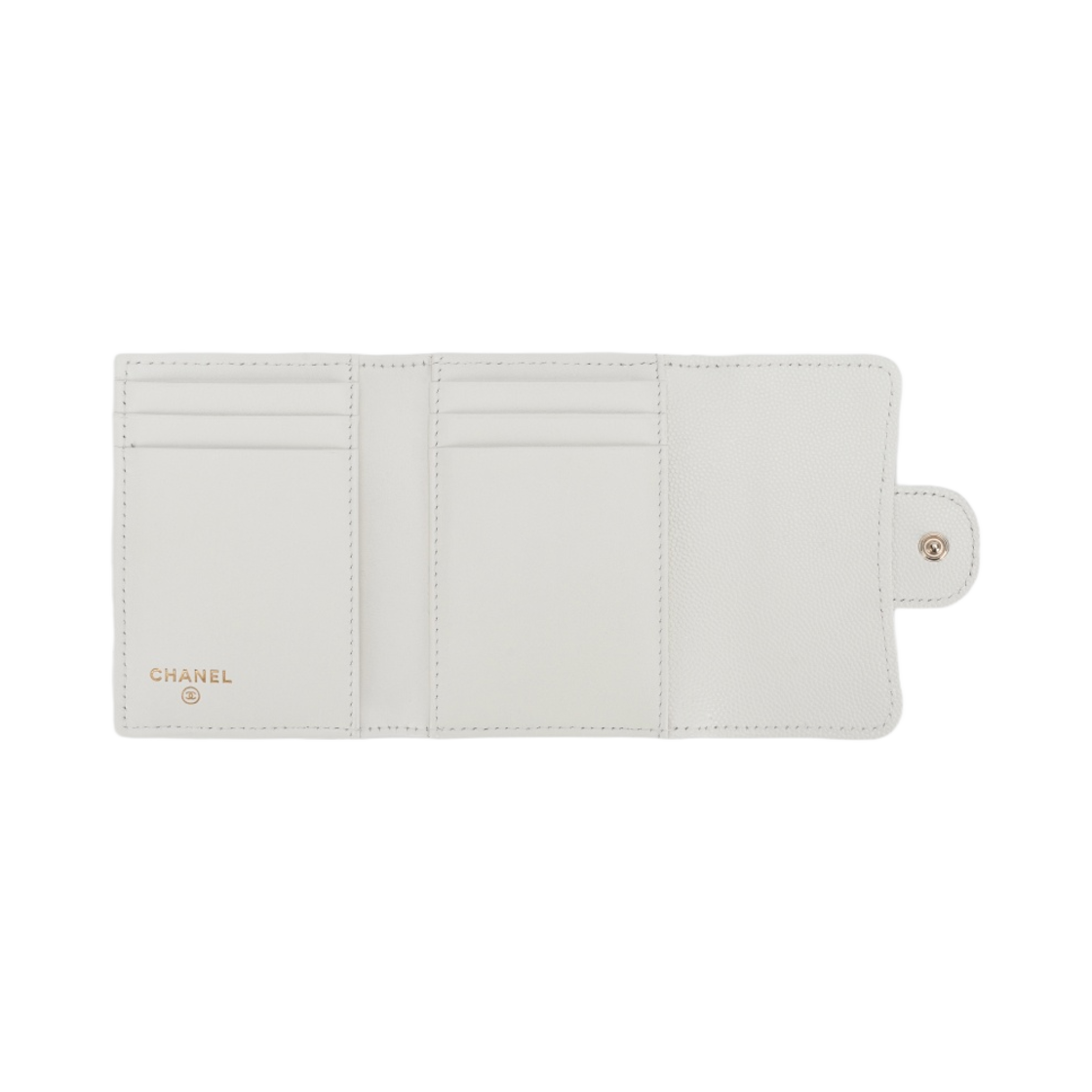 샤넬 클래식 스몰 플랩 지갑 그레인드 카프스킨 & 골드 메탈 화이트(Chanel Classic Small Flap Wallet Grained Calfskin & Gold White) - 2