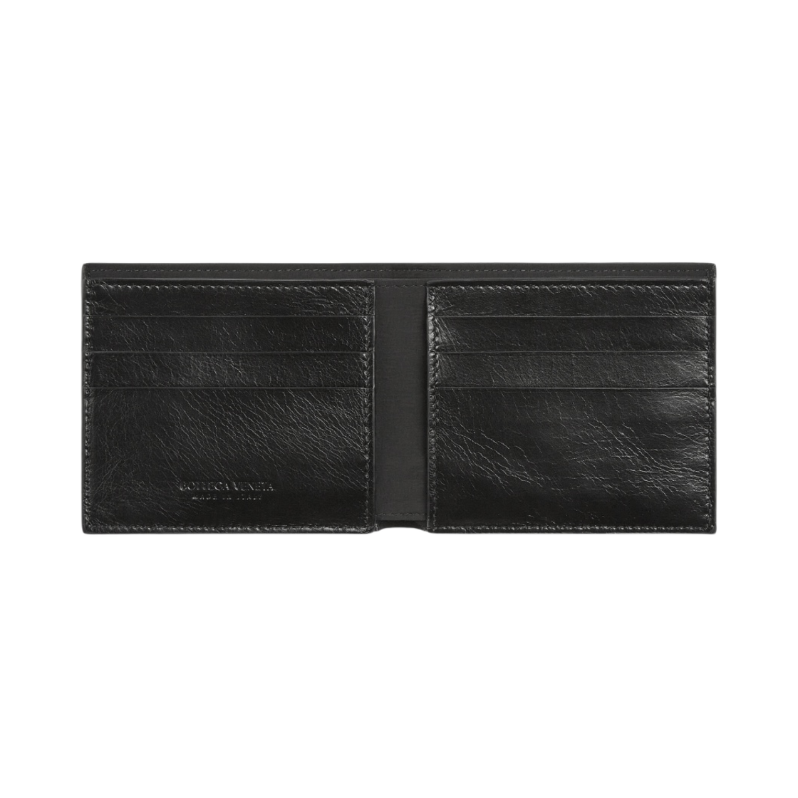 보테가 베네타 반지갑 블랙(Bottega Veneta Bi-Fold Wallet Black) - 2