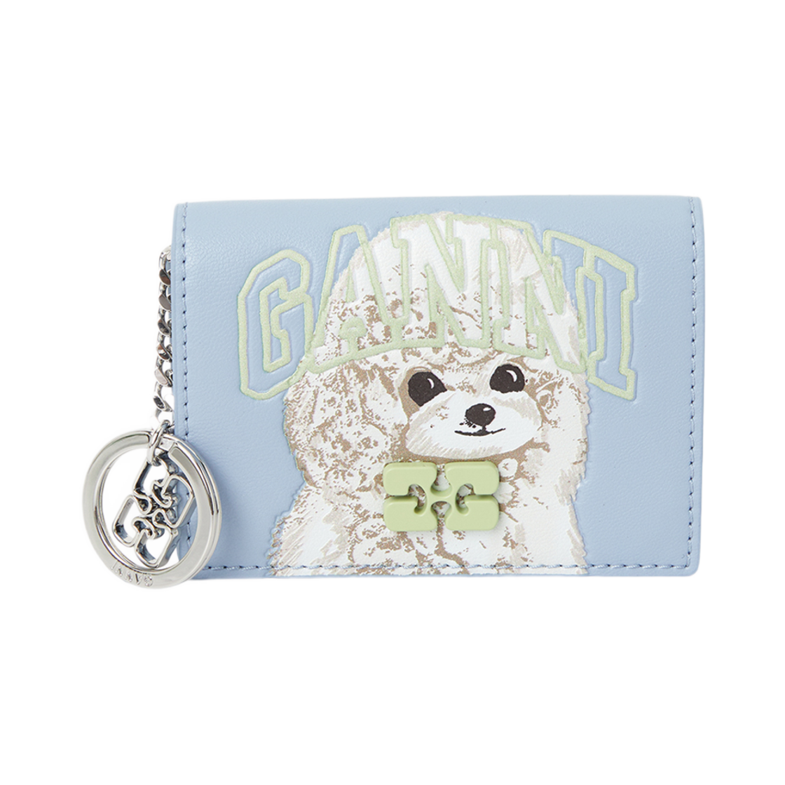 A6777-326 Ganni Card Holder Wallet Blue