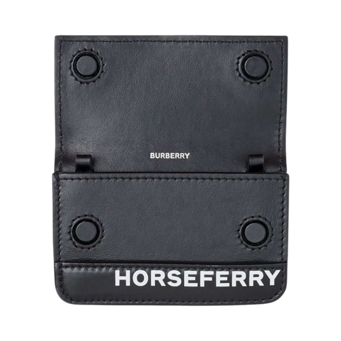 버버리 호스페리 프린트 체인 카드 케이스 블랙(Burberry Horseferry Print Chain Card Case Black) - 3