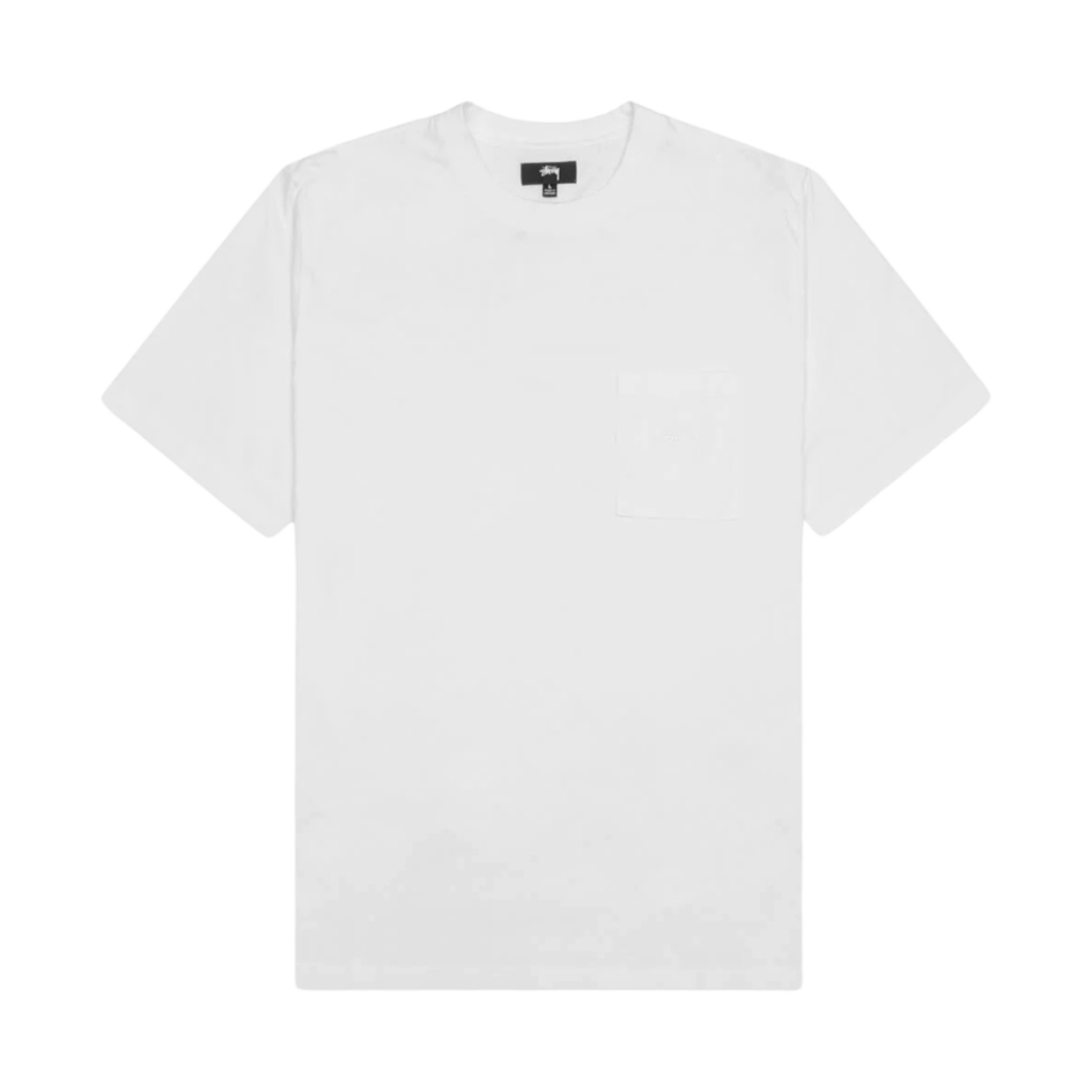 스투시 오버다이드 숏슬리브 포켓 티셔츠 화이트(Stussy Overdyed SS Pocket T-Shirt White) - 1