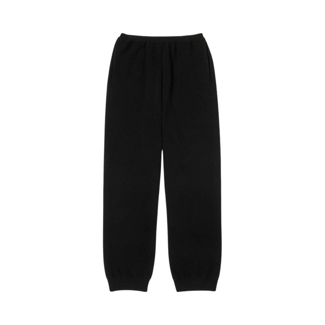 오라리 헤비 밀라노 립 니트 팬츠 블랙 - 23AW(Auralee Heavy Milano Rib Knit Pants Black - 23AW) - 1