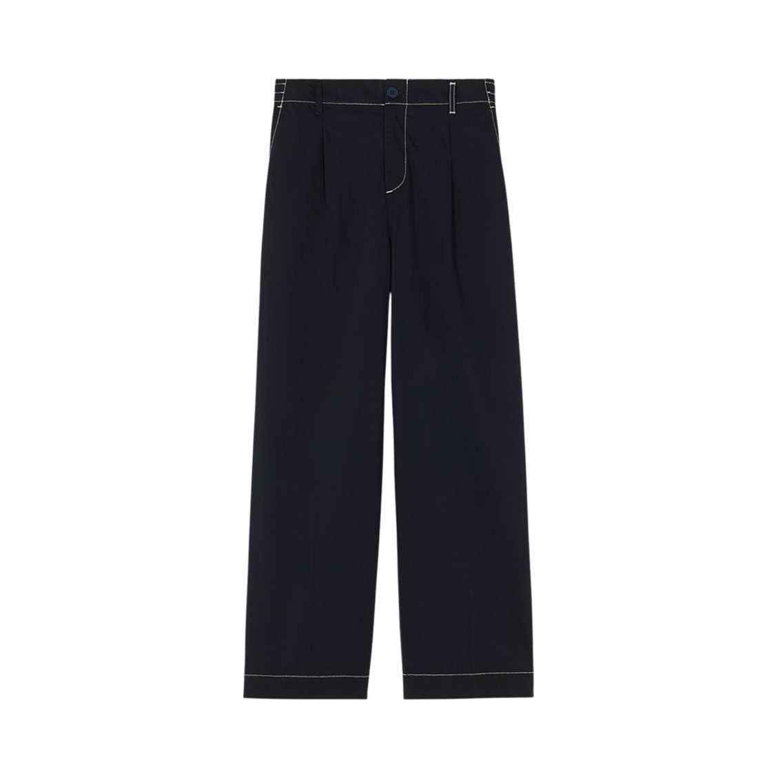 메종 키츠네 스트레이트 레그 팬츠 다크 네이비(Maison Kitsune Straight Leg Pants Dark Navy) - 1