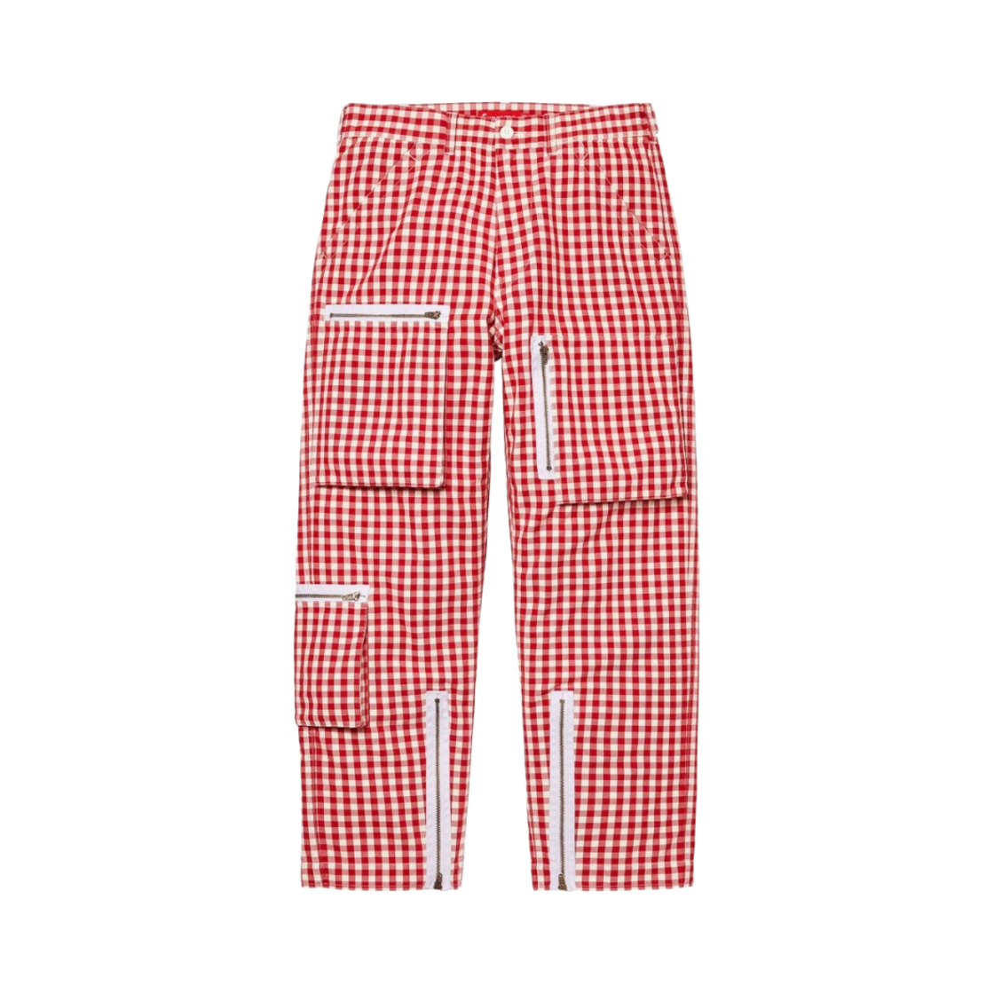 슈프림 깅엄 플라이트 팬츠 레드 - 23SS(Supreme Gingham Flight Pants Red - 23SS) - 1