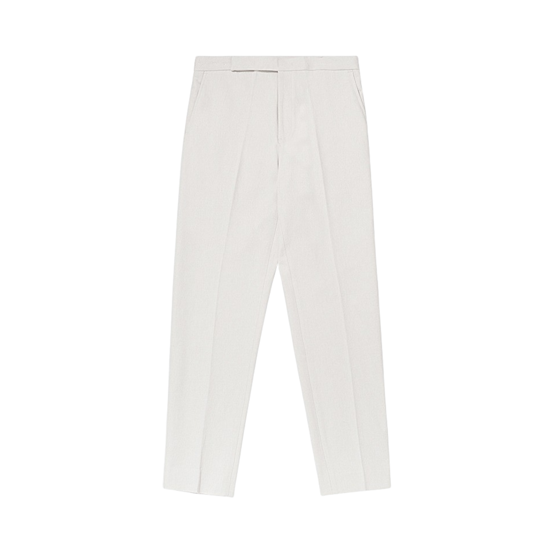 BR023STR0001C02 BY RANG Twill Cotton Blend Pants Cream