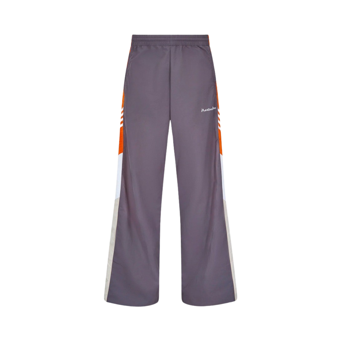 KM4BPALMR04GY Martine Rose Wide Leg Trackpant Grey Orange Beige