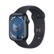 Apple Watch Series 9 45mm Cellular Midnight Aluminium Case with Sport Band S/M Midnight (Korean Ver.)