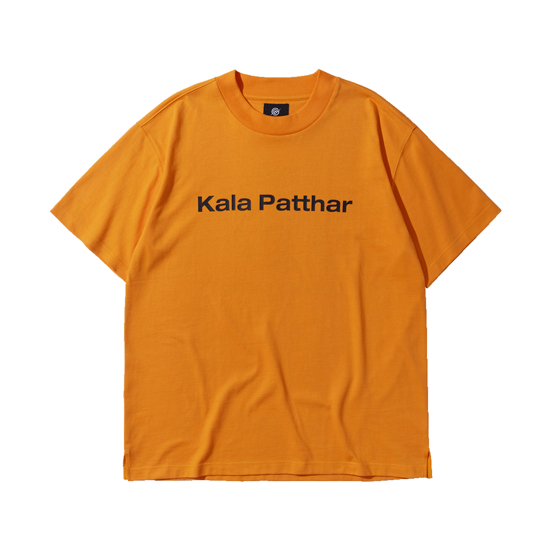 KB2RT1354MOG KALA PATTHAR Signature Logo Loose Fit T-Shirt Orange