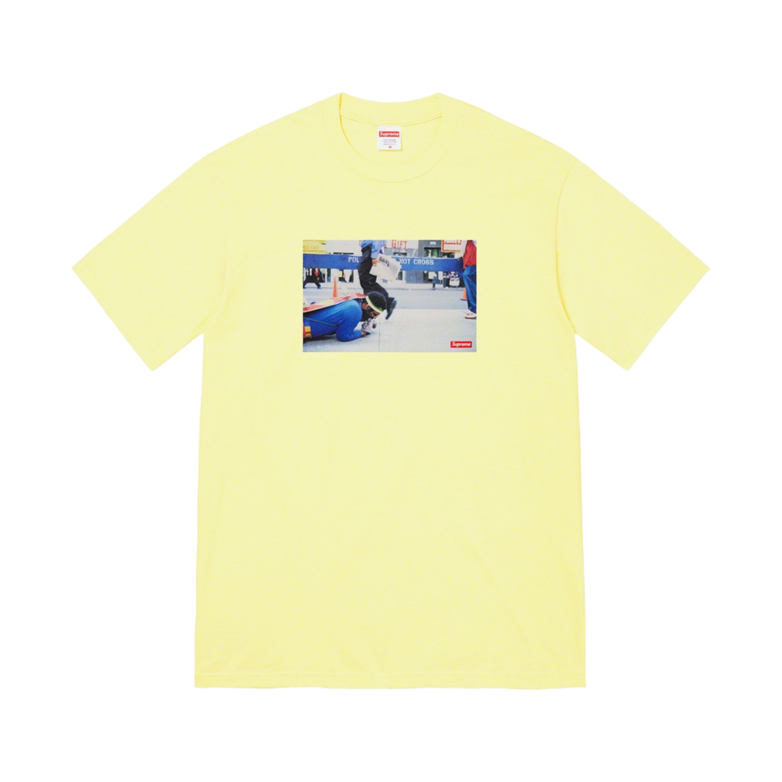 슈프림 포프.L 그레이트 화이트 웨이 티셔츠 페일 옐로우 - 22FW(Supreme Pope.L Great White Way T-Shirt Pale Yellow - 22FW) - 1