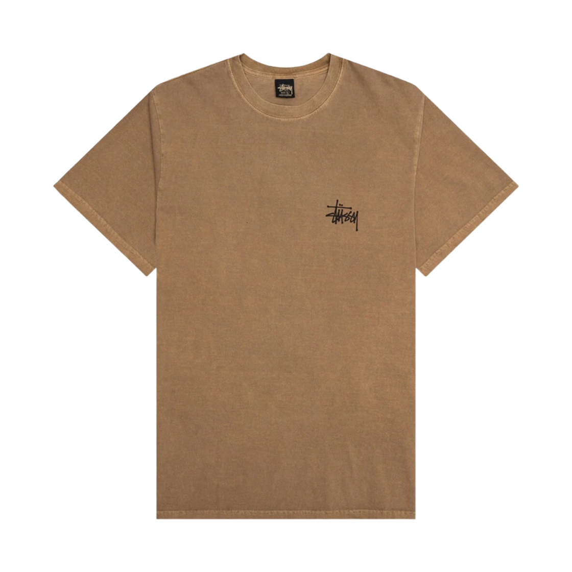 스투시 솔로 S 피그먼트 다이드 티셔츠 아몬드(Stussy Solo S Pigment Dyed T-Shirt Almond) - 1