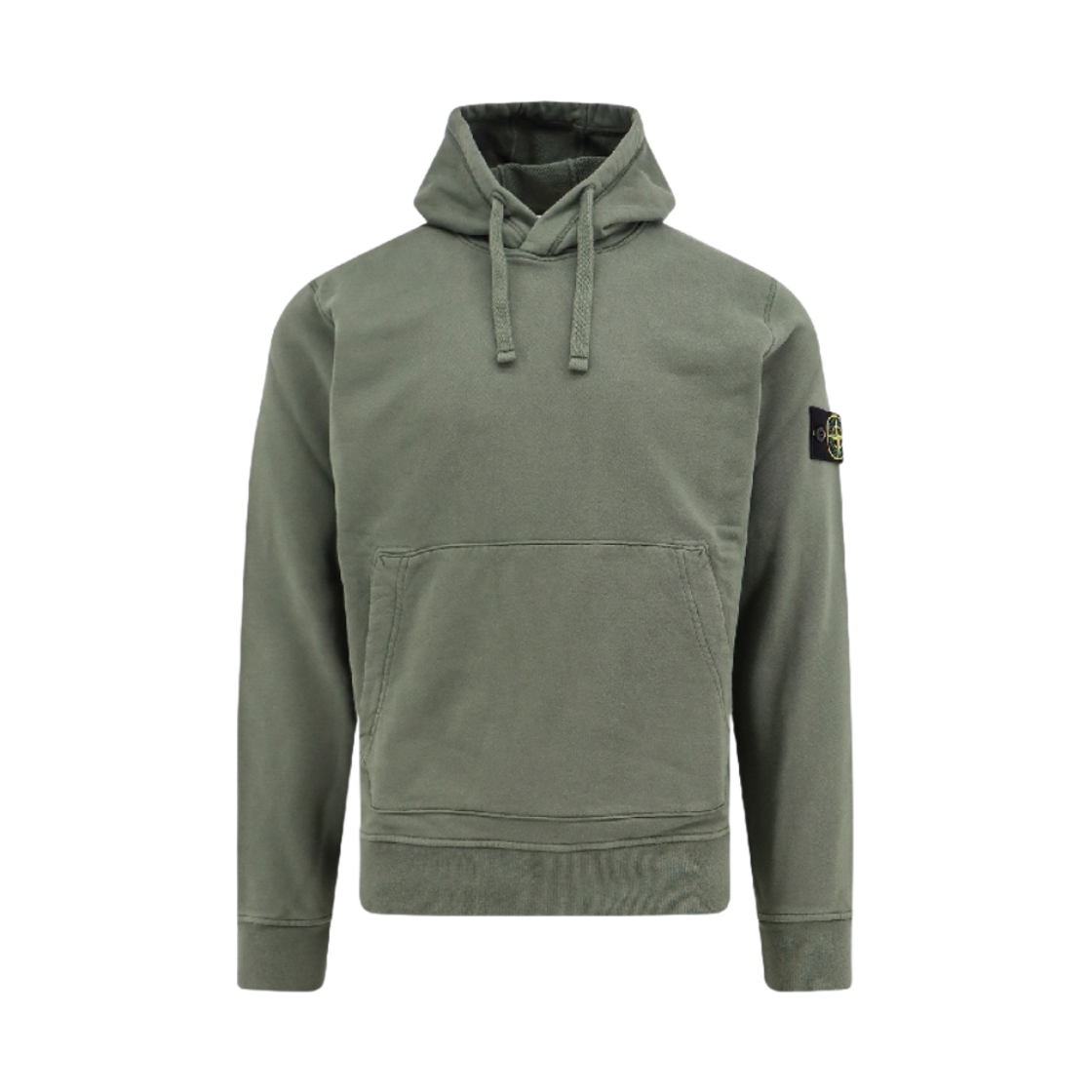 801564151-V0059 Stone Island 64151 Cotton Fleece Hooded Sweatshirt Musk Green - 24SS