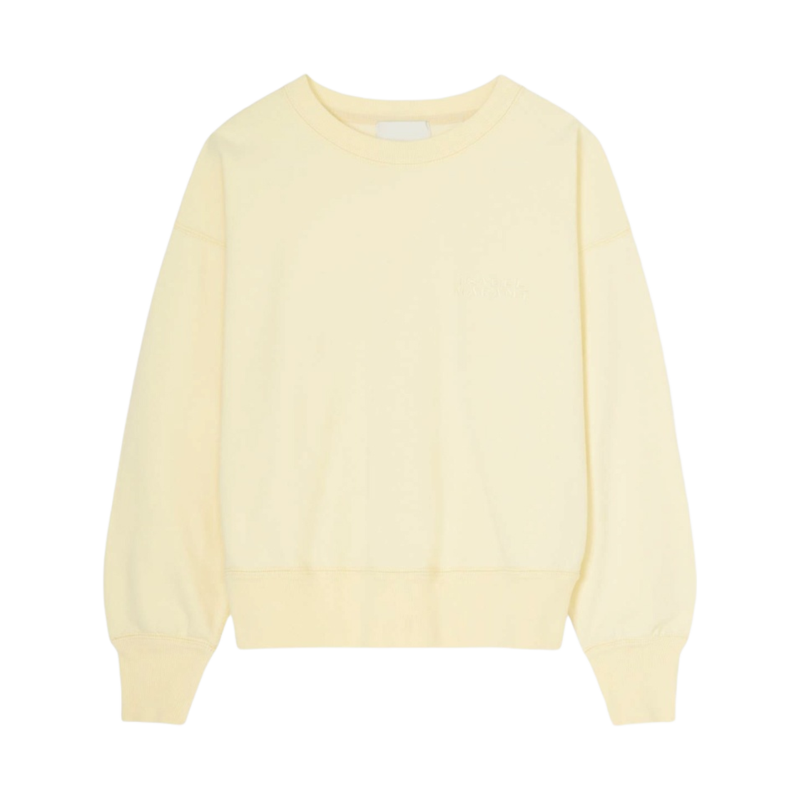 (W) 이자벨 마랑 샤드 로고 스웨트셔츠 라이트 옐로우 - 23FW((W) Isabel Marant Shad Logo Sweatshirt Light Yellow - 23FW) - 1
