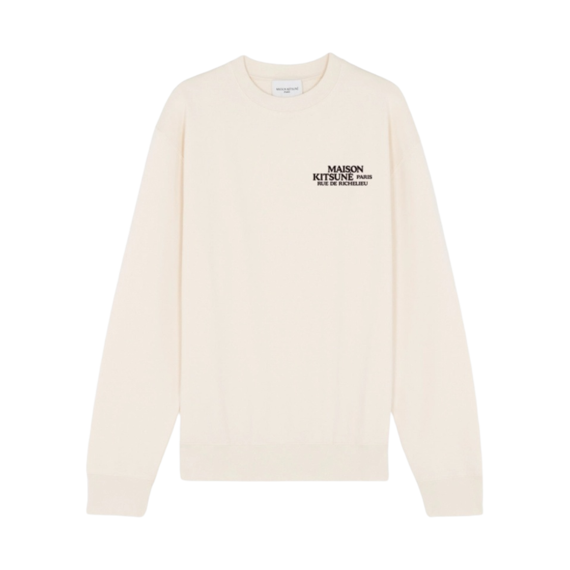 메종 키츠네 르 리슐리에 릴렉스드 스웨트셔츠 에크루