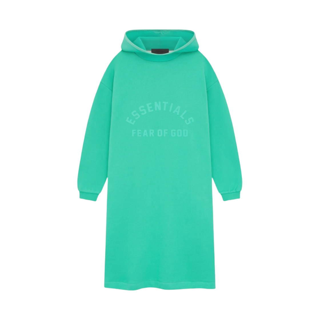 (키즈) 에센셜 나일론 플리스 후드 드레스 민트 리프 - 24SS((Kids) Essentials Nylon Fleece Hooded Dress Mint Leaf - 24SS) - 1