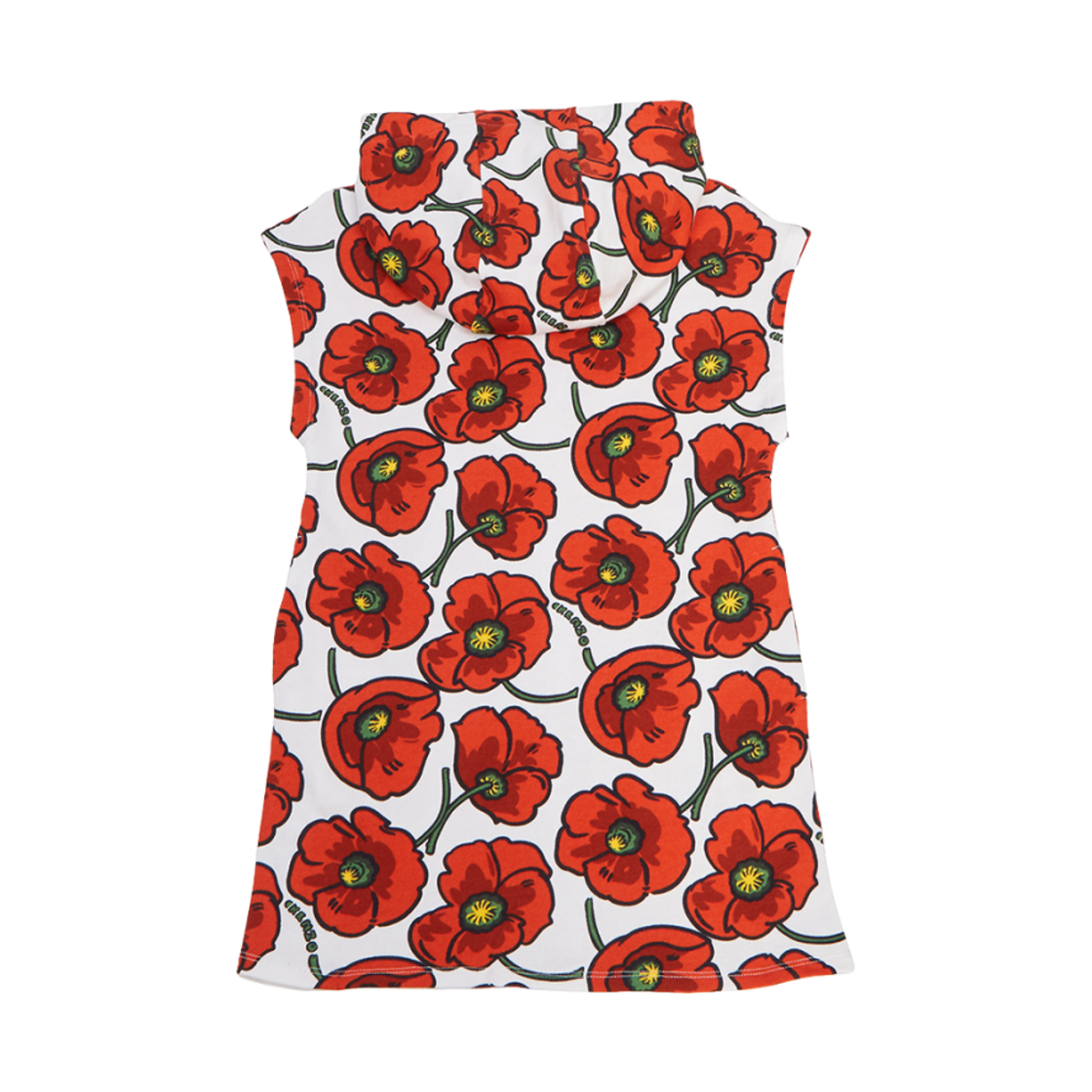 (키즈) 겐조 플로럴 프린트 드레스 레드 화이트((Kids) Kenzo Floral Print Dress Red White) - 2