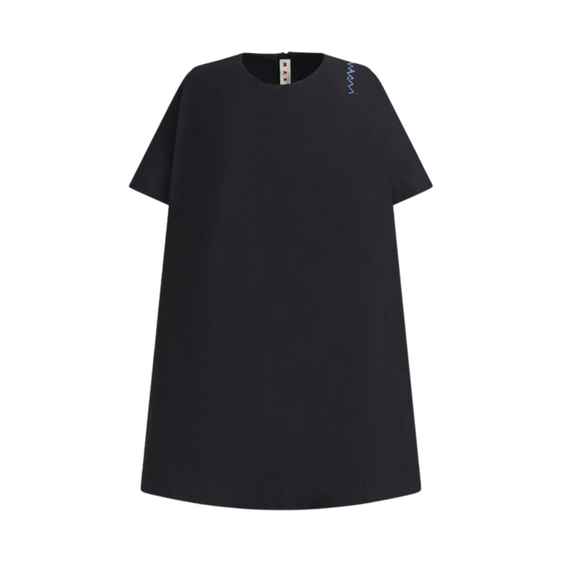 (W) 마르니 심볼 플레어드 숏 드레스 블랙((W) Marni Symbol Flared Short Dress Black) - 1