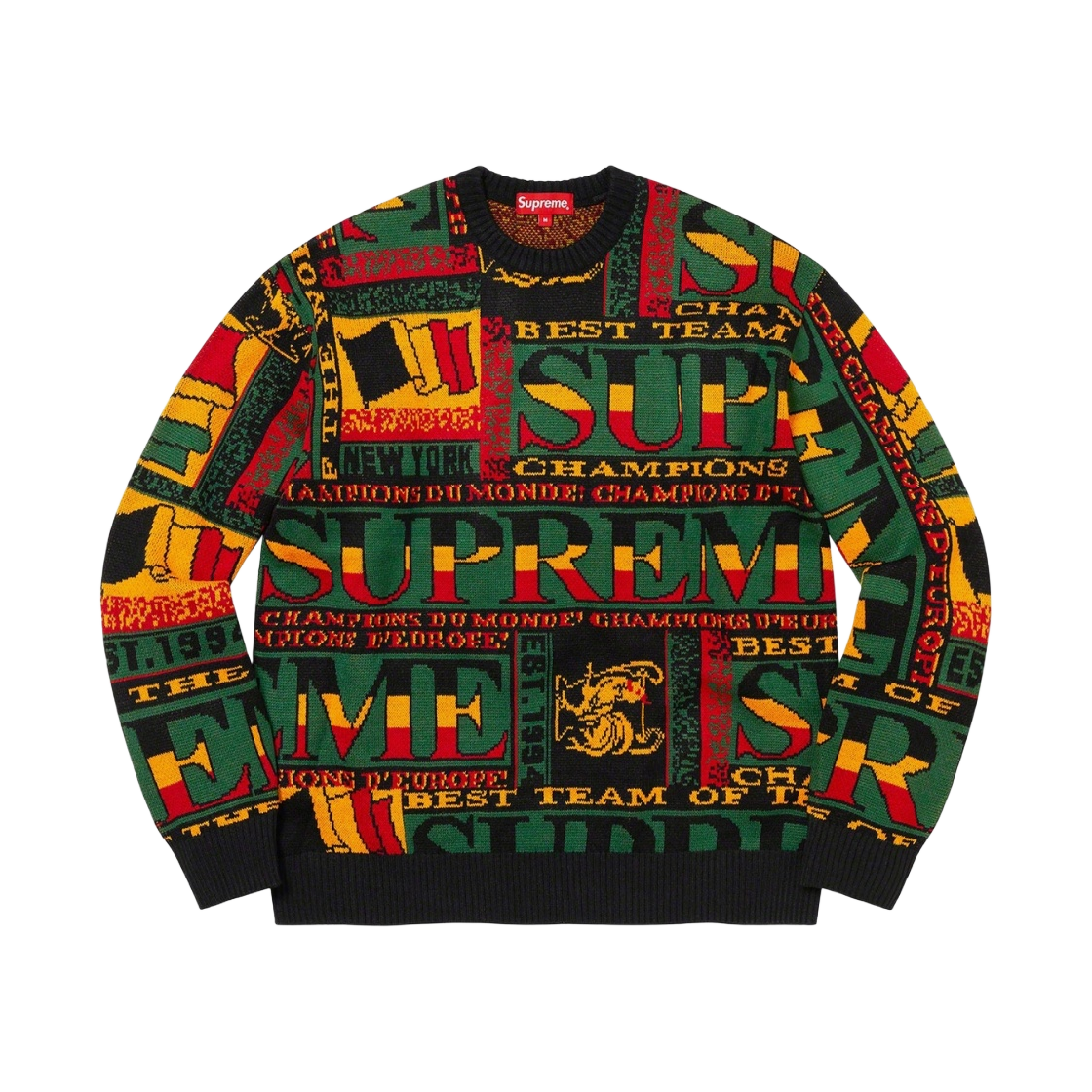 슈프림 스카프 스웨터 블랙 - 23SS(Supreme Scarf Sweater Black - 23SS) - 1