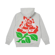 Palace English Rose Hood Grey Marl - 22SS