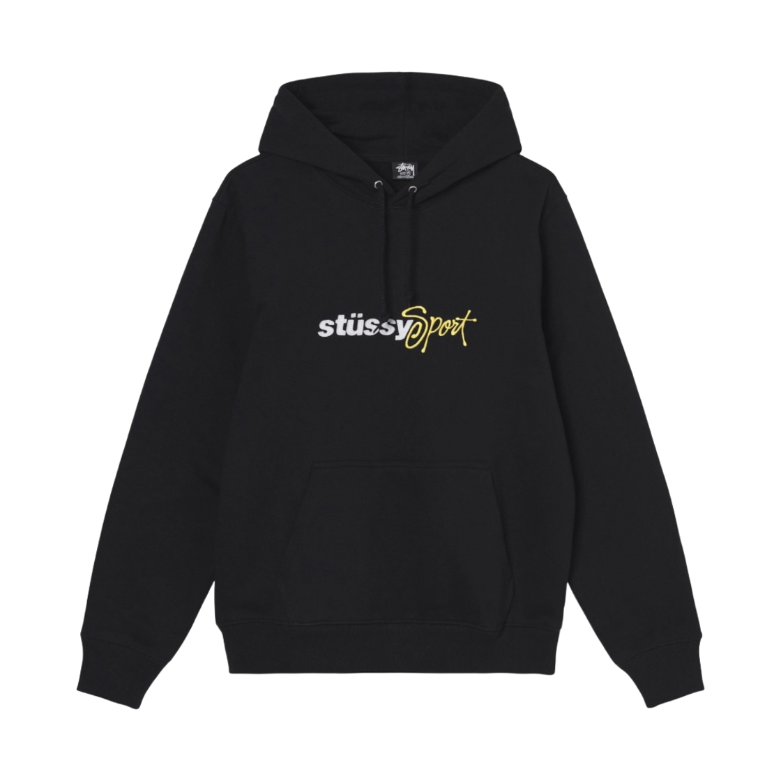 스투시 스포츠 자수 후드 블랙(Stussy Sport Embroidered Hoodie Black) - 1