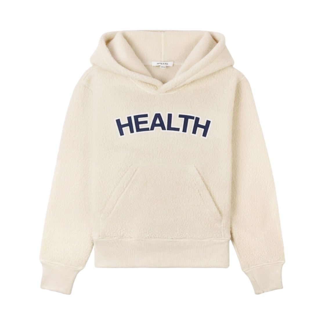 스포티 앤 리치 셰르파 헬스 후드 크림(Sporty & Rich Sherpa Health Hoodie Cream)