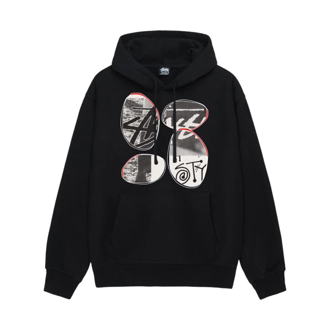 스투시 데이비드 카슨 베스파 후드 블랙(Stussy David Carson Vespa Hoodie Black) - 2