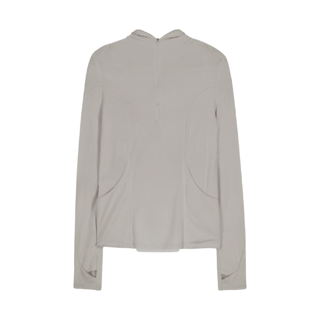 25SS-TS03-BG OJOS Half Full Zipper Hoodie Beige