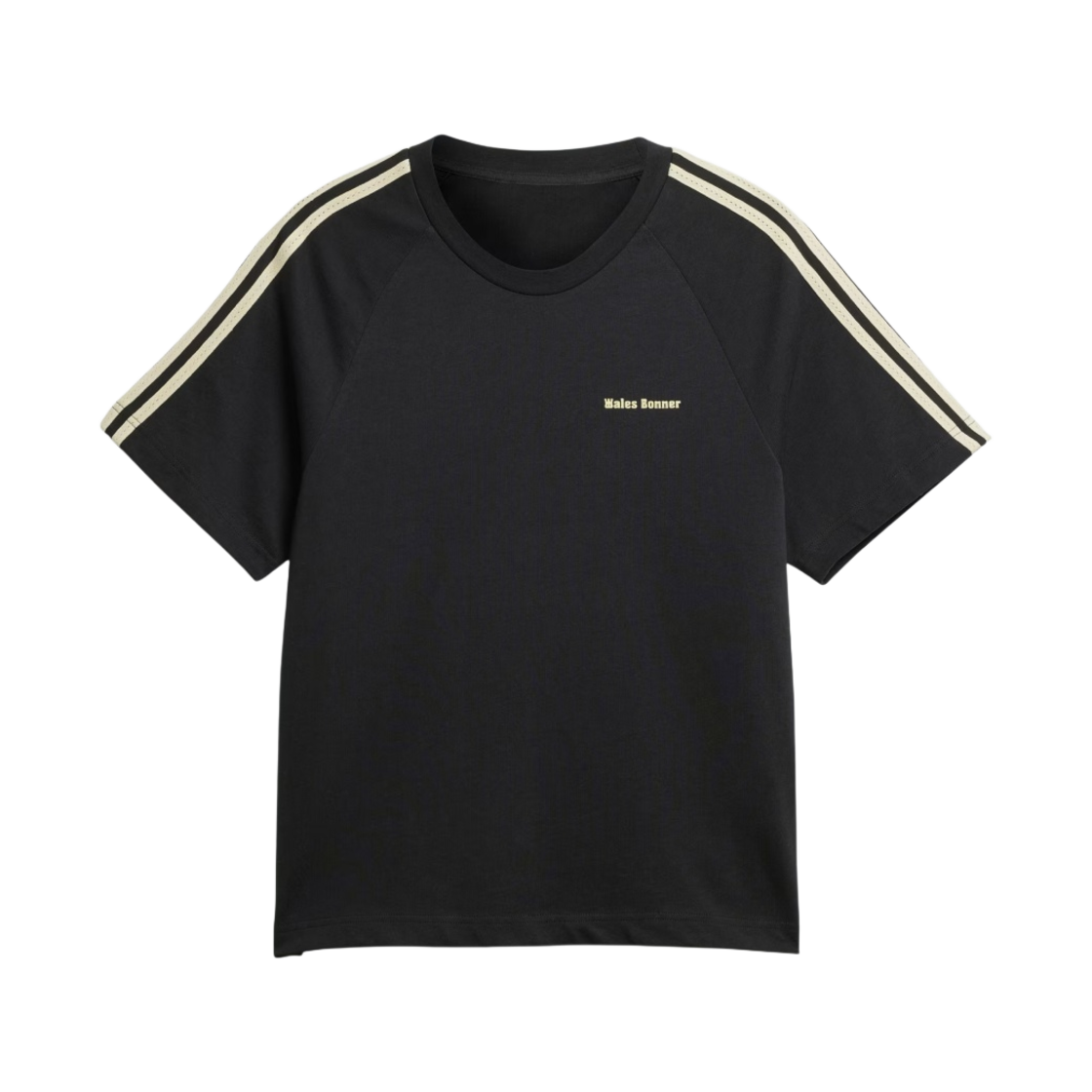 아디다스 x 웨일스 보너 스테이트먼트 그래픽 티셔츠 블랙 - US 사이즈(Adidas x Wales Bonner Statement Graphic T-Shirt Black - US Sizing)