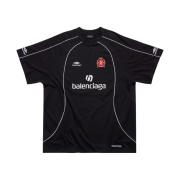 Balenciaga Soccer Series Barcelona Soccer Oversized T-Shirt Black