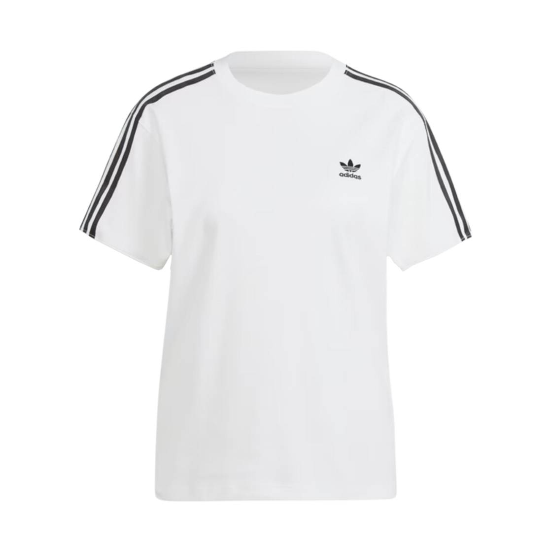 (W) 아디다스 삼선 티셔츠 화이트 - US 사이즈((W) Adidas 3S T-Shirt White - US Sizing) - 1