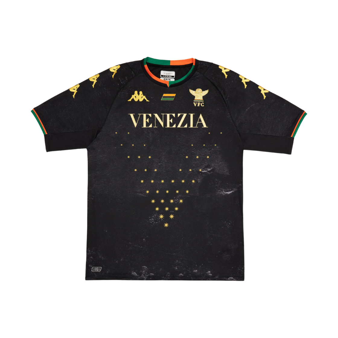 카파 베네치아 FC 2021/22 홈 저지 블랙 골드 (논 마킹 버전)(Kappa Venezia FC 2021/22 Home Jersey Black Gold (Non Marking Ver.))